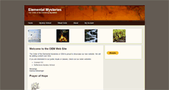 Desktop Screenshot of elementalmysteries.org