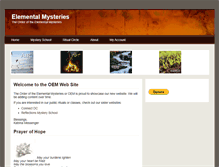 Tablet Screenshot of elementalmysteries.org